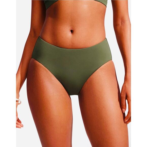 Bikini Set CoverUp 3 Pieces Swimsuit Sarong NWT Mesh Swim wrap skirt ARMY Olive - Picture 3 of 8